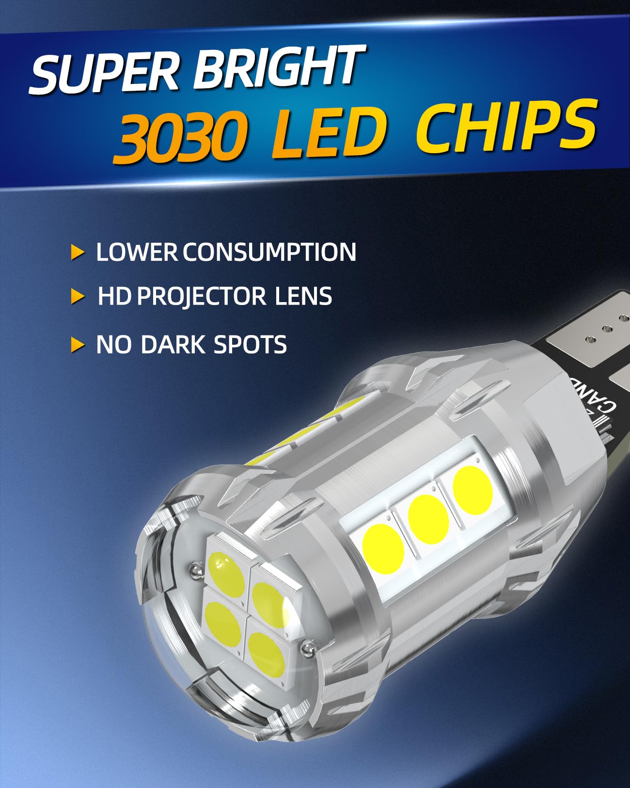 W16W T15 Żarówki LED CANBUS Bezbłędne 912 921 906 955 Niezwykle Jasne 16SMD 12V-24V do samochodów Tylne Światła Cofania Parkowania Tylne Światło Zapasowe 6500K Białe