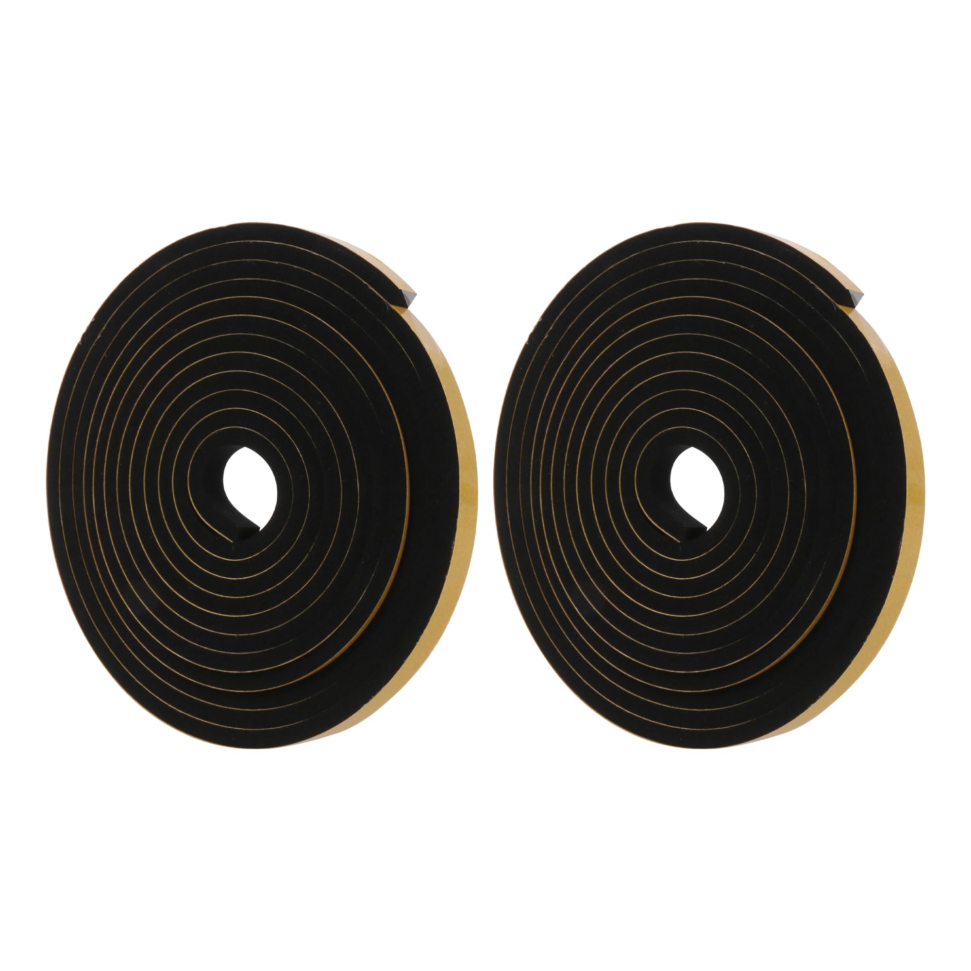 RDEXP 2 Pieces Rubber Weather Stripping Door Seal Strip Insulation Tape 1/2