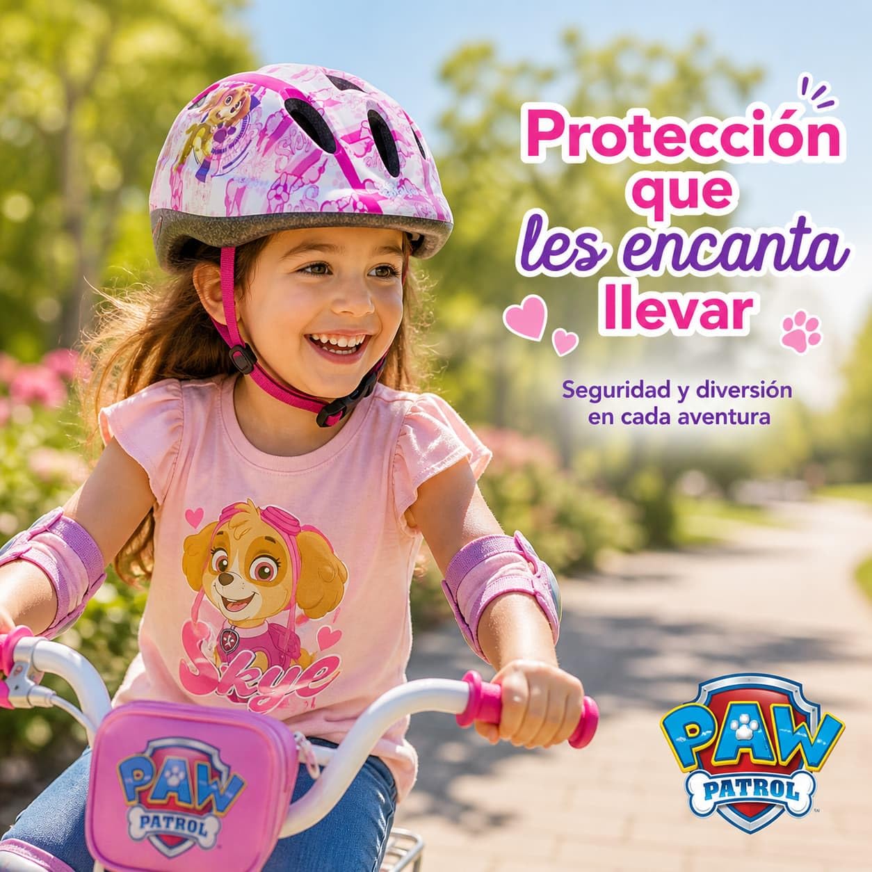 TOIMSA 10896 Casco Skye, Niñas, Rosa, Talla única