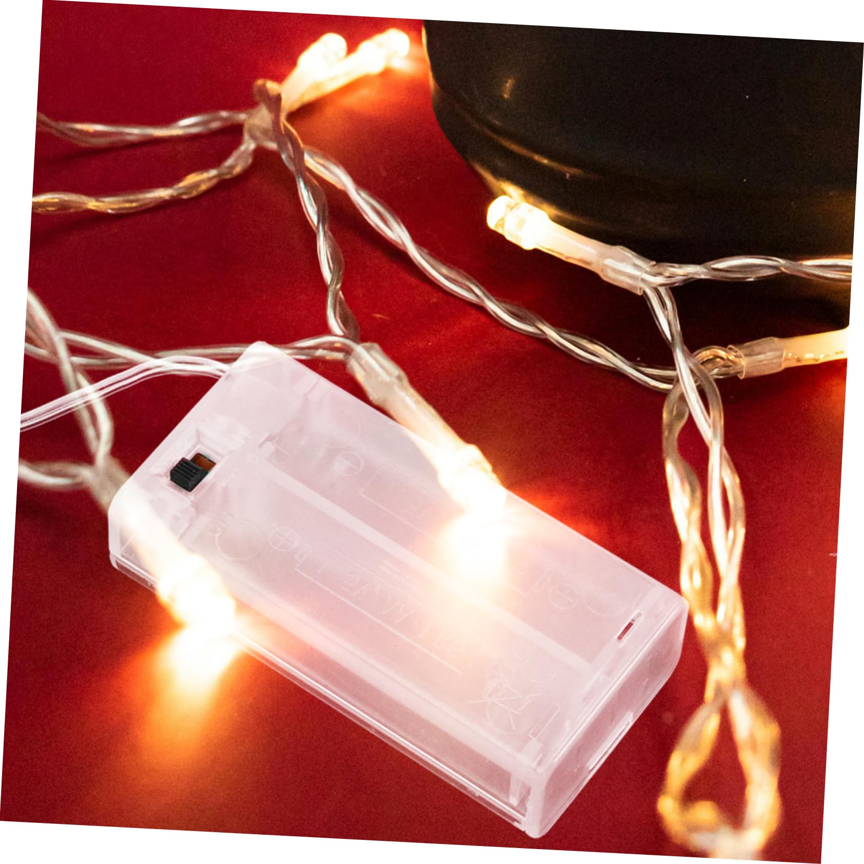 BESPORTBLE 50stücke Aa Batterien Transparent Praktische Batteriebox Für Lichterketten Mit Schalter Ersatz-batteriehalter Für Vielseitige Beleuchtungslösungen