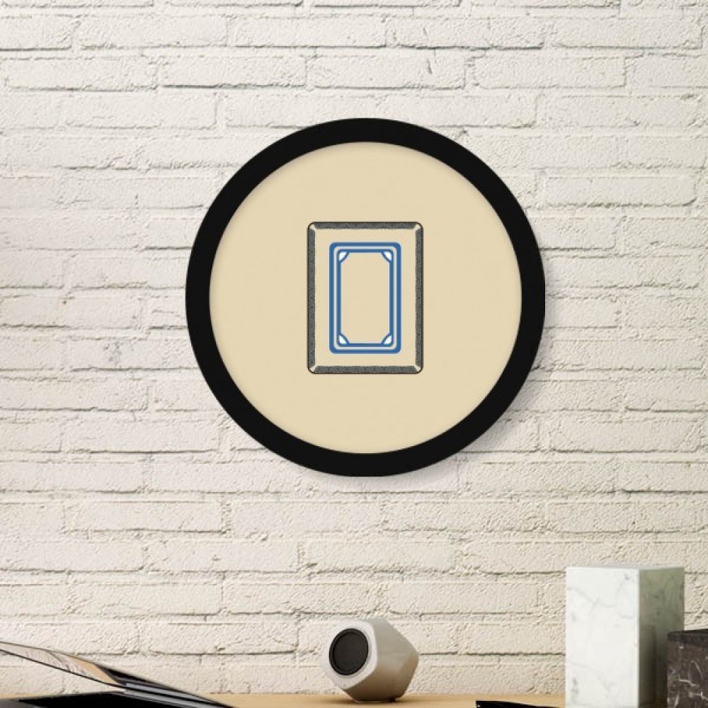 Peinture Art Cadre Photo Ronde Mahjong pour un Bureau ou Salon Zen