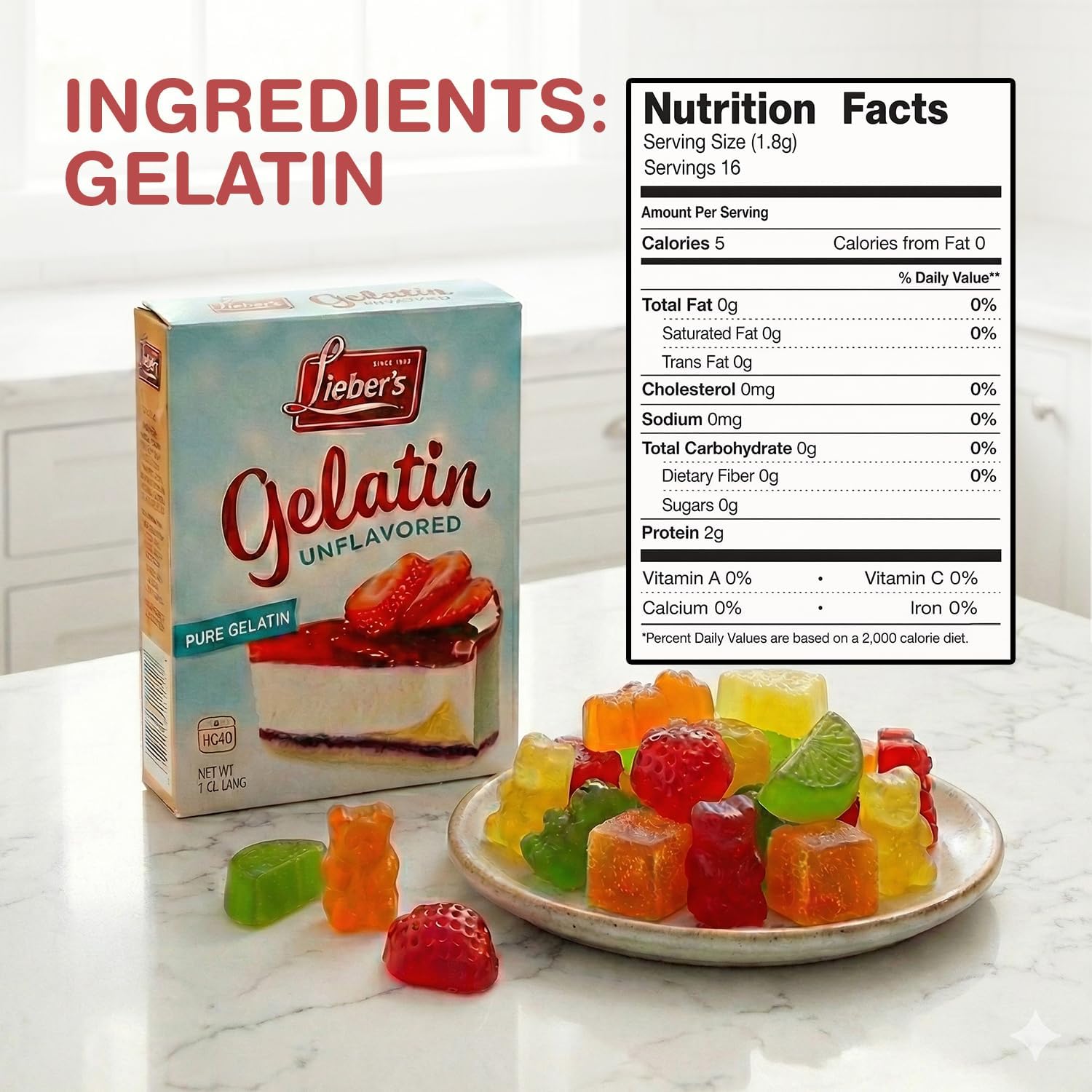 LIEBERS Uavored latin Sr latin â€“ Kosher, Gluten e