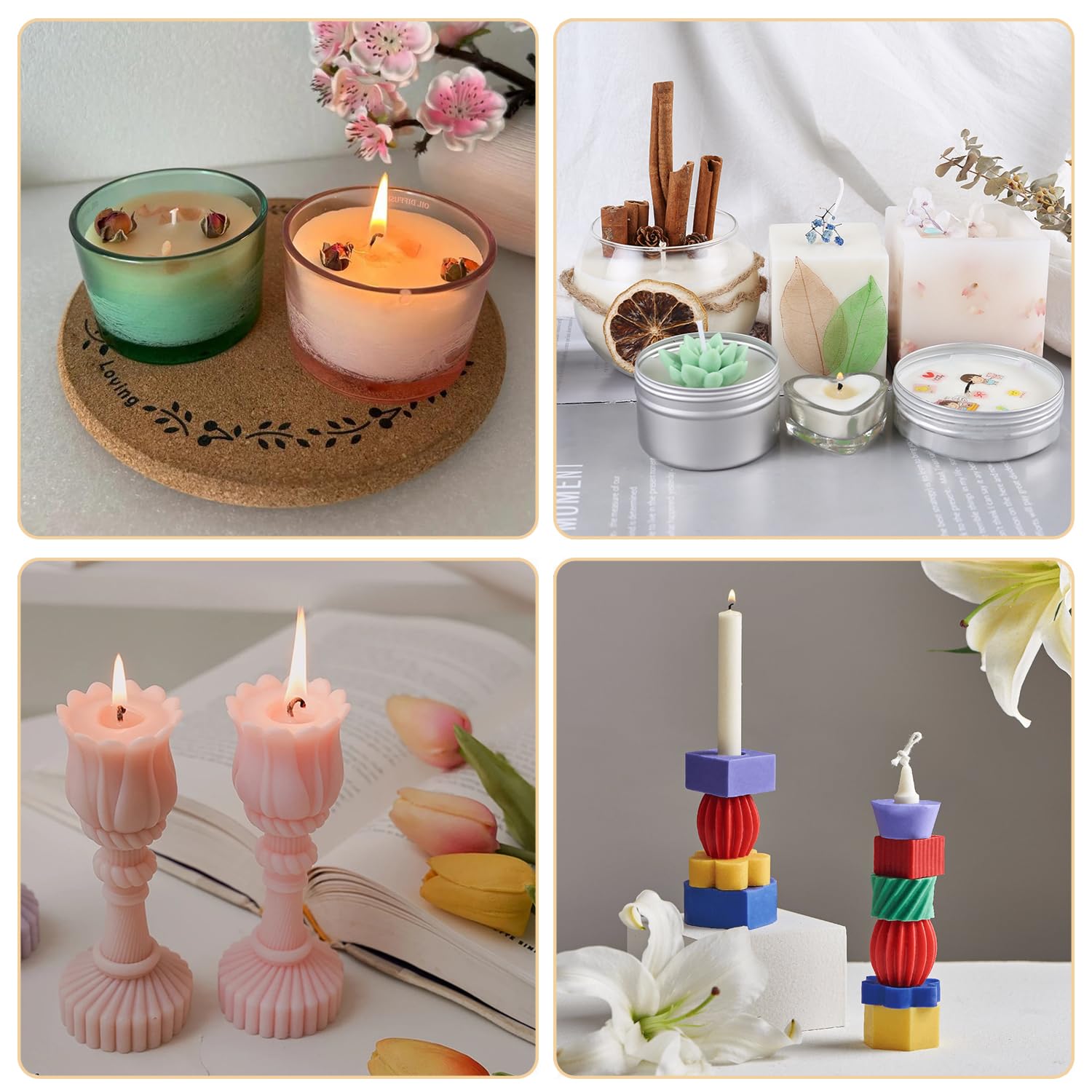 ALLAVA 50 Stoppini Per Candele, 15 Cm, Stoppini Per Candele, Con