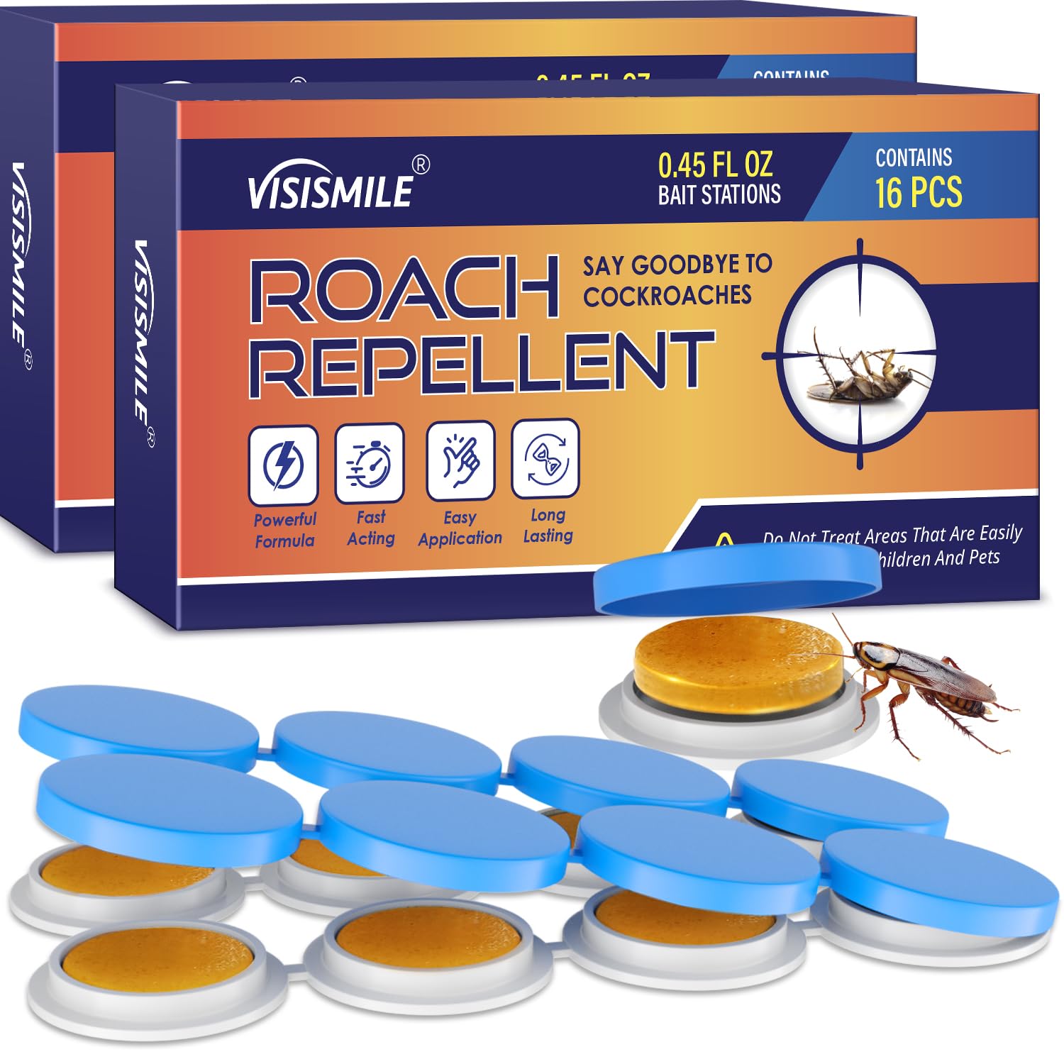 Roach Gel Bait Indoor and Outdoor: Cockroach Repellents for German Cockroaches, Small Roaches – Cockroach Deterrent for Homes and Kitchens – Pet Safe Roach Control 4-Tubes (1 Fl Oz (Pack of 32))