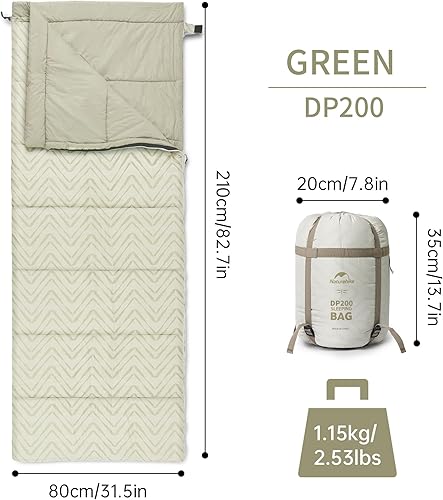 Miniatura 2 de Naturehike Saco de dormir de camping con material flotante marino, saco de dormir ligero para clima frío para adultos y niños, saco de dormir