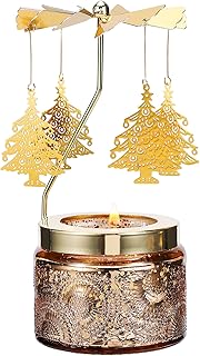 女性用 ユニークな誕生日プレゼント お母さん 娘 姉妹 叔母へのギフト 友人や女性へのギフト 回転可能な香り付きキャンドル クリスマス 感謝祭 記念日用ギフト (クリスマスツリー)