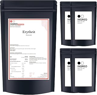 5kg (5x1kg) Erythrit Pulver 100 % natürlicher Zuckerersatz Kalorienfrei, zahnfreundlich, keto-geeignet Ohne Zusätze abgefüllt in Hamburg erythritol Zuckerersatz eritrith zucker eritritol zucker ersatz