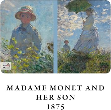 Retronote Impressionism Series - A5, Claude Monet 4'lü Defter Seti I, Çizgisiz, Toplam 256 Sayfa, Her biri 64 Sayfa, Tel Dikiş, Esnek Kapak, Oval Kenar, Tuval Doku, 60 gram, Sarı Krem Renk