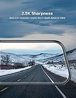 Vista 2 de Cámara de tablero de espejo de 2.5 K, control de voz doble con pantalla táctil de 10 pulgadas, cámara de espejo retrovisor, cámara de respaldo