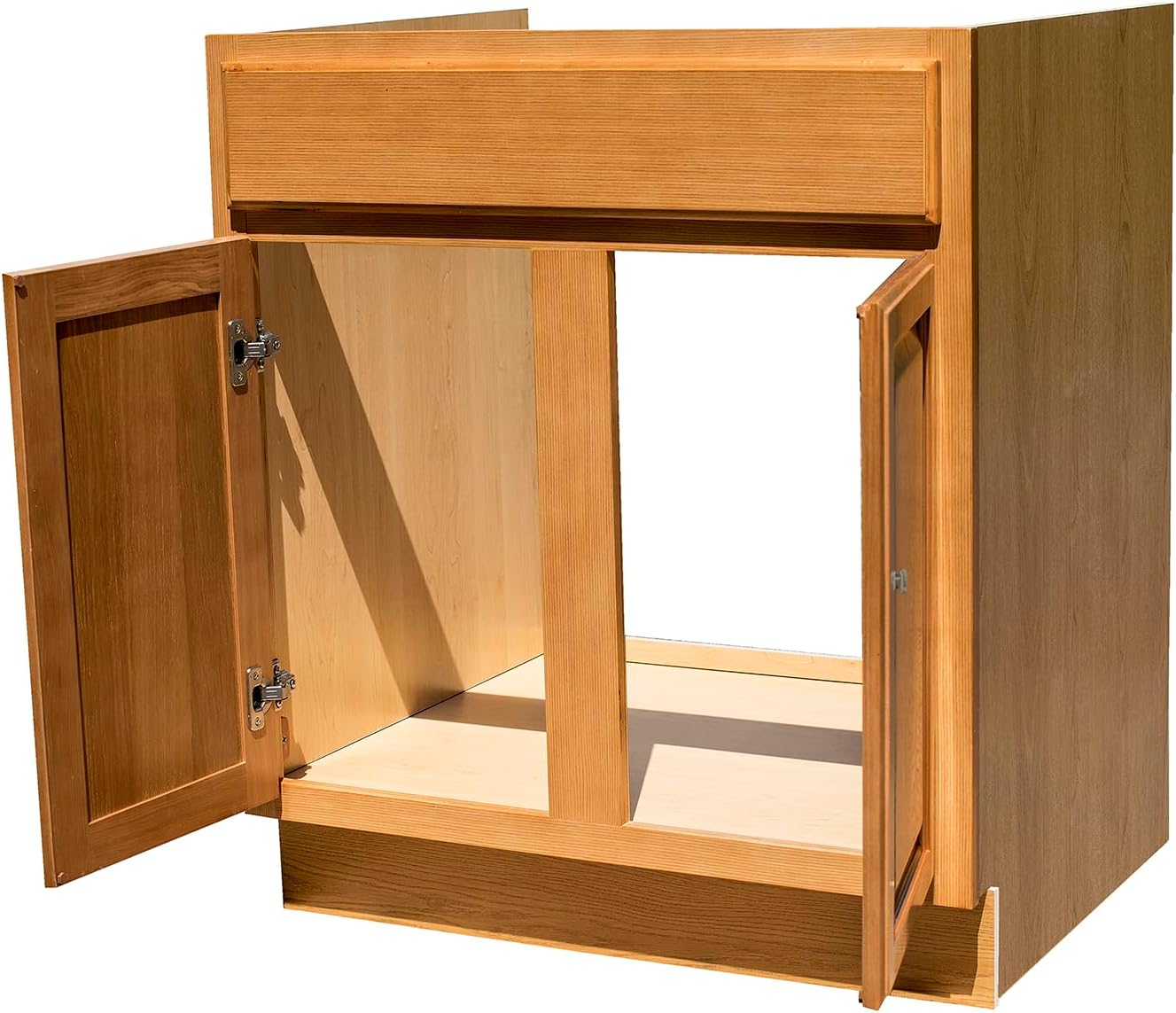 Economy 36" Golden Oak Raised Panel Sink Base