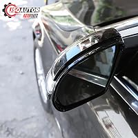 JSQAUTOR Tükörsapka Mercedes Benz GLC C E-Class W205 W247 A205 W213 C238 A238 C217 A217 W222 C292 AMG Külső Tuning Alkatrész - Black glossy look 7