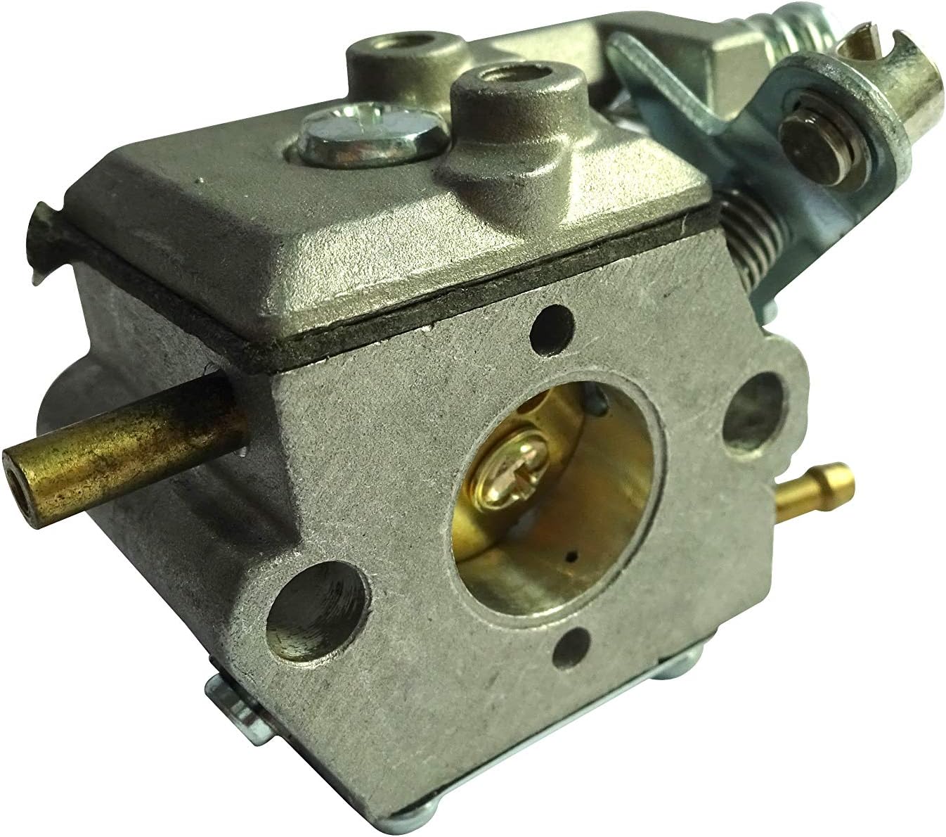 Carburateur Compatible Tronçonneuse Komatsu 3800 – Style Walbro Avec Étrier Métallique & Amorçage Coudé
