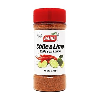 Badia Chile & Lime Seasoning, Chile con Limon, 3 oz Spicy Tangy Blend of Chili Peppers & Zesty Lime
