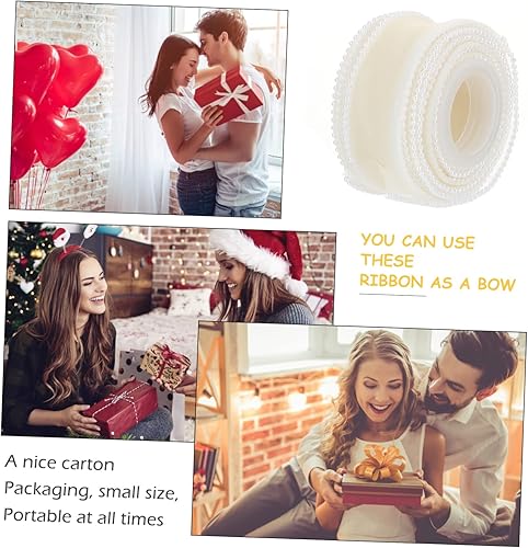 Miniatura 9 de Gadpiparty 1 rollo de cinta de decoración floral para manualidades, cinta de envoltura transparente, decoración de bodas, flores, accesorios