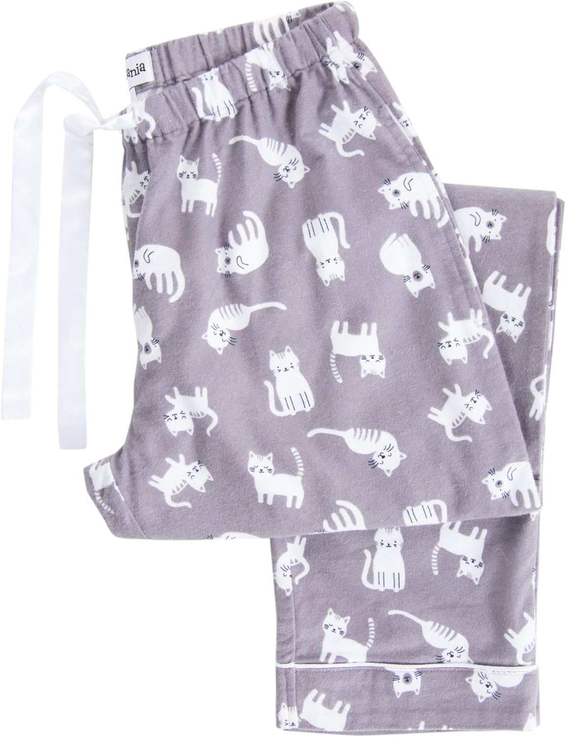 PajamaMania Women's Cotton Flannel Pajama PJ Pants with Pockets - Image 5