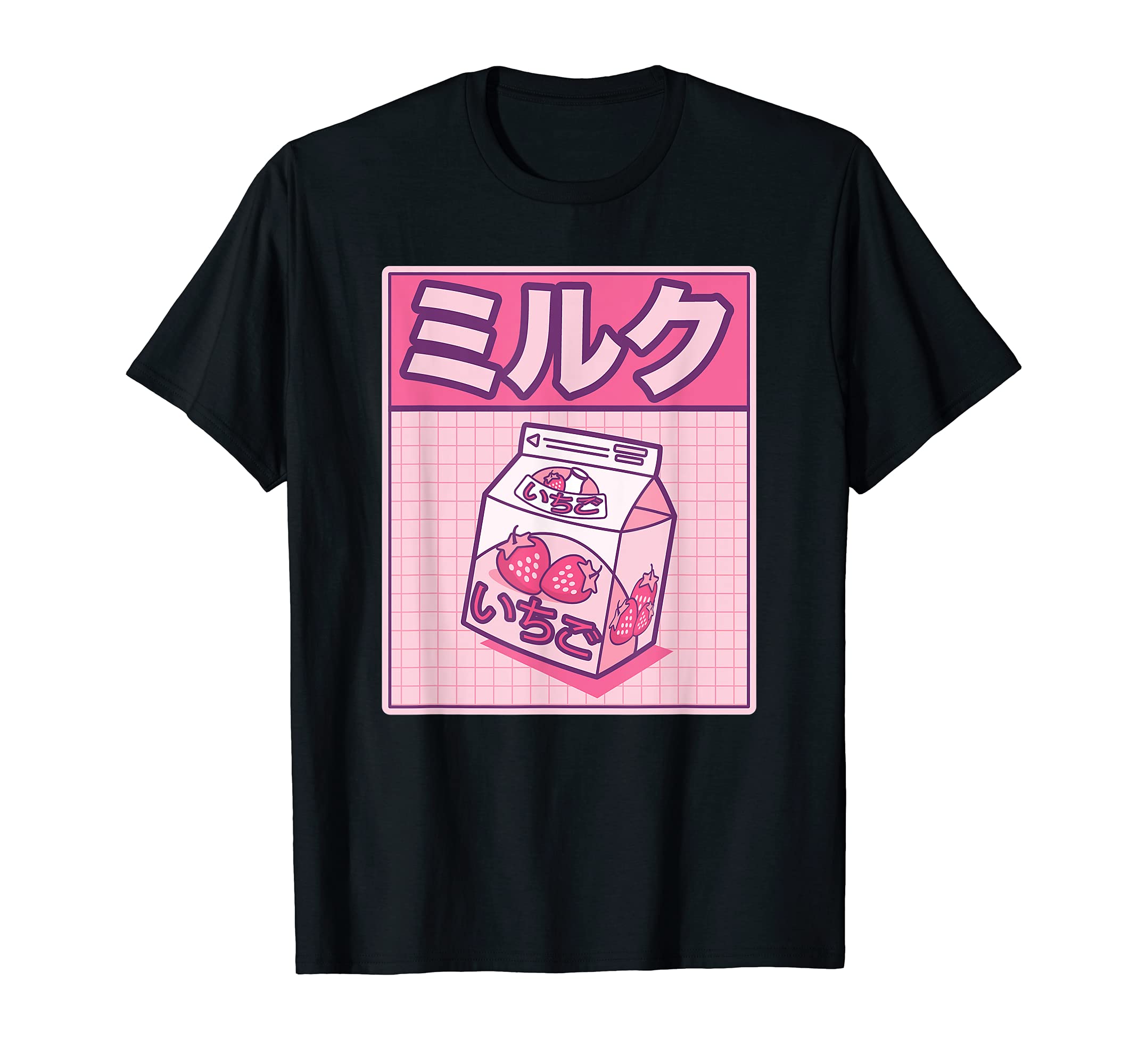 Amazon | 日本のいちごミルク漢字 Tシャツ | Tシャツ