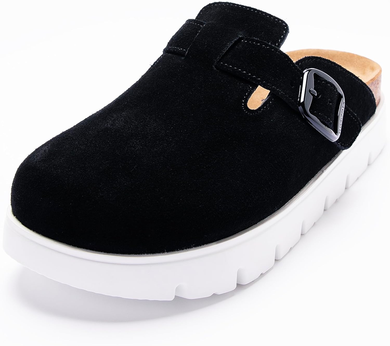 Genuine Suede Clogs for Women Platform Shoes,Leather Comfort Potato Shoes Chunky with Arch Support, Casual Trendy Shoes Mules for Women - Image 5