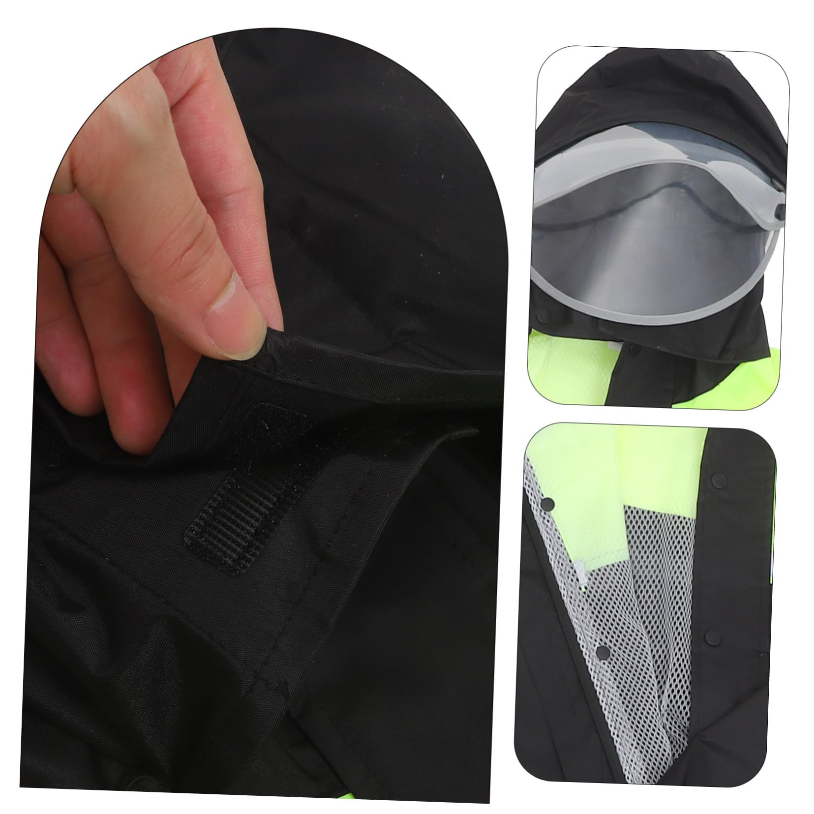 MOLUCKFU 1set Motorcycle Rain Gear for Men Protective Rain Jacket and Pants High Visibility Design for Outdoor Riding for Motorcycle Enthusiasts