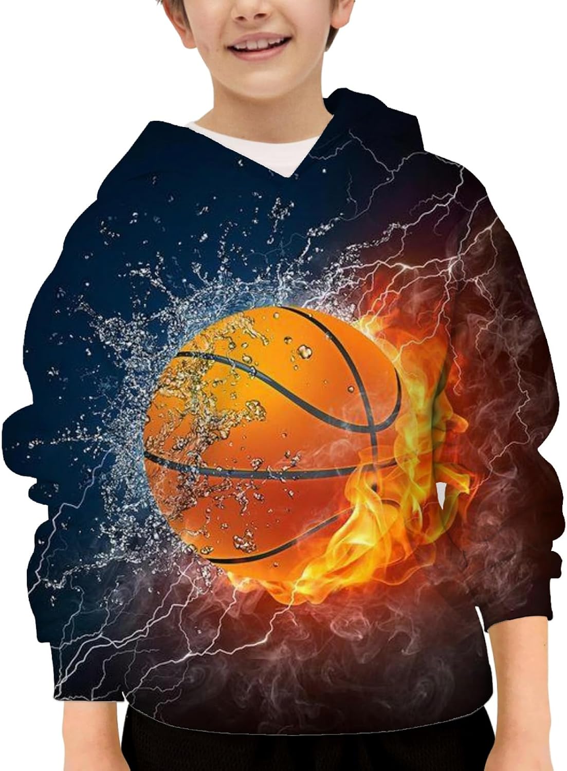 Skull Hoodies for Boys Girls 3D Printed Hooded Sweatshirts Long Sleeve Pullover Hoodie with Pocket 6-16 Years - Image 2