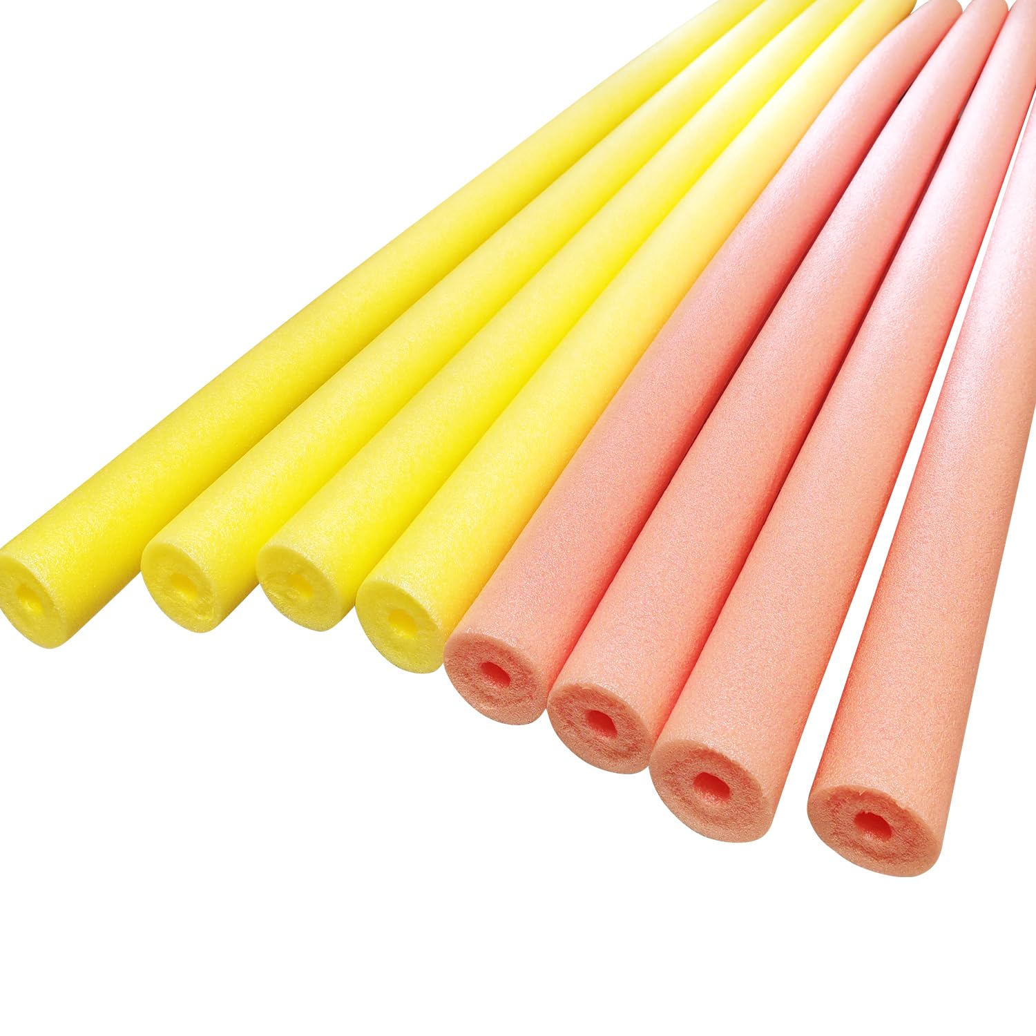 8-Pack Pool Noodles Foam - 60in Large Thick Hollow Floating Pool Noodle Floats for Adults,Jumbo Bright Soft Swim Noodles for Floating Training Device, DIY Craft Projects, Exercise Aid