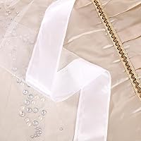 Vista 7 de Mengersi Cortina para Dosel de Cama Princesa, con 4 Esquinas, Dosel con Mosquitero para Cama de Princesa (Blanco, Doble)