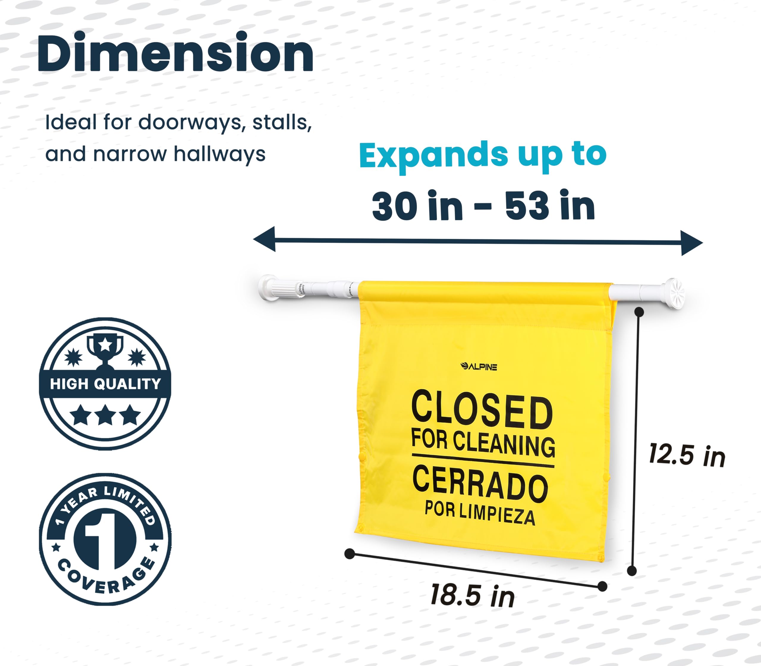 Alpine Restroom Closed For Cleaning Sign