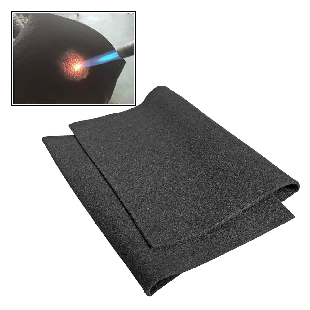 Welding Blanket - Fireproof Safe Flame Retardant Soldering Mat,Heat Resistant Grill Pads For Plumbing Blacksmithing Outdoor Cooking Supplies Barbecue Fireplace