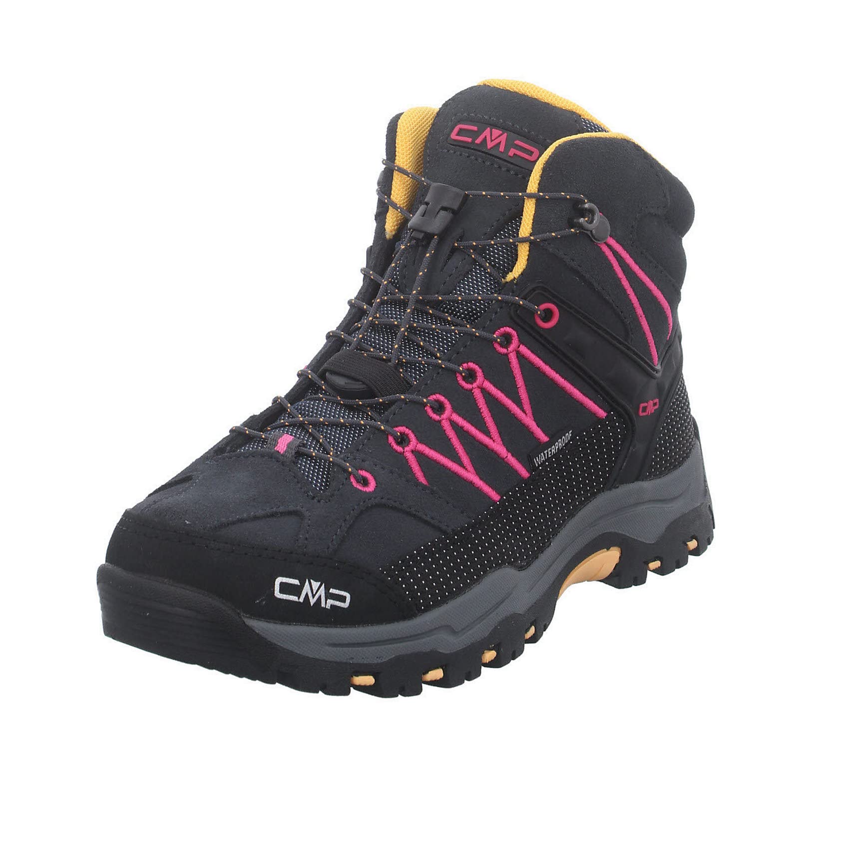 CMP Kids Rigel Mid Trekking Shoes Wp, Scarpe da trekking Unisex - Bambini e ragazzi, Antracite Bouganville 54UE, 29 EU