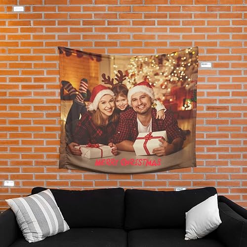 Miniatura 3 de Tapiz personalizado, sube imágenes para hacer tu propio tapiz, tapices de vacaciones, para bodas, cumpleaños, día del padre, regalo del día de la