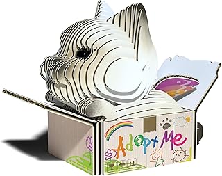 Eugy Cat - Mocha 3D Puzzle, 25 Piece Eco-Friendly Educational Learning Puzzles for Kids 6+