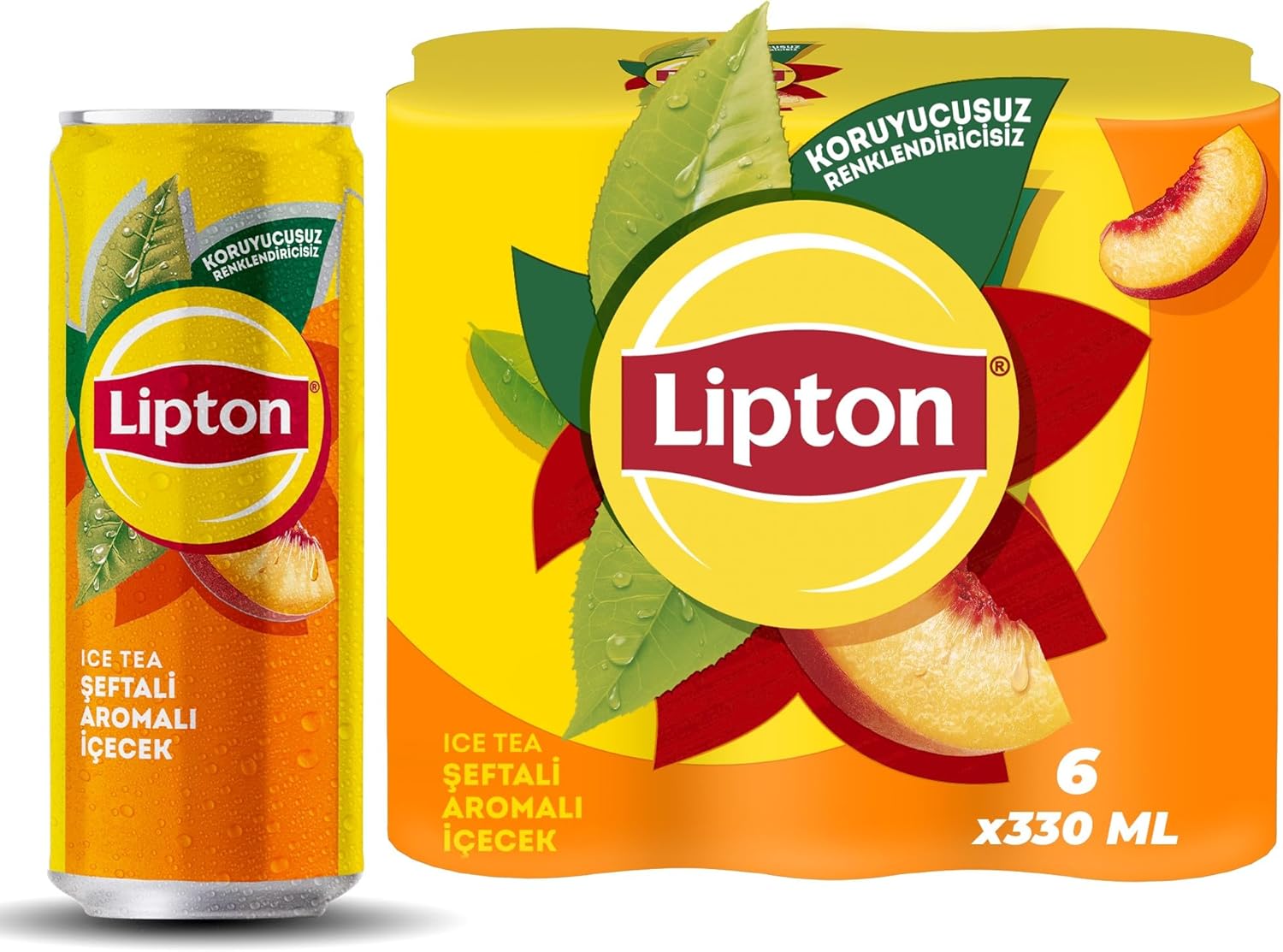 Lipton Ice Tea Şeftali Kutu 6x330 ml