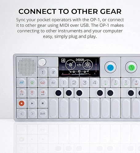 Miniatura 8 de Sintetizador portatil OP1 Teenage Engineering Sampler Teclado controlador gris