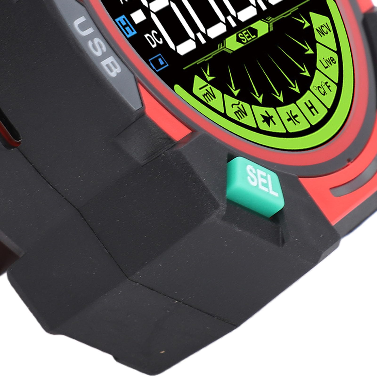 Multimetro Digitale TRMS 6000 Conteggi, Tensione CA/CC, Tester di Corrente con NCV, Test Diodi, continuità per Elettricisti, Batteria Ricaricabile, Torcia Incorporata