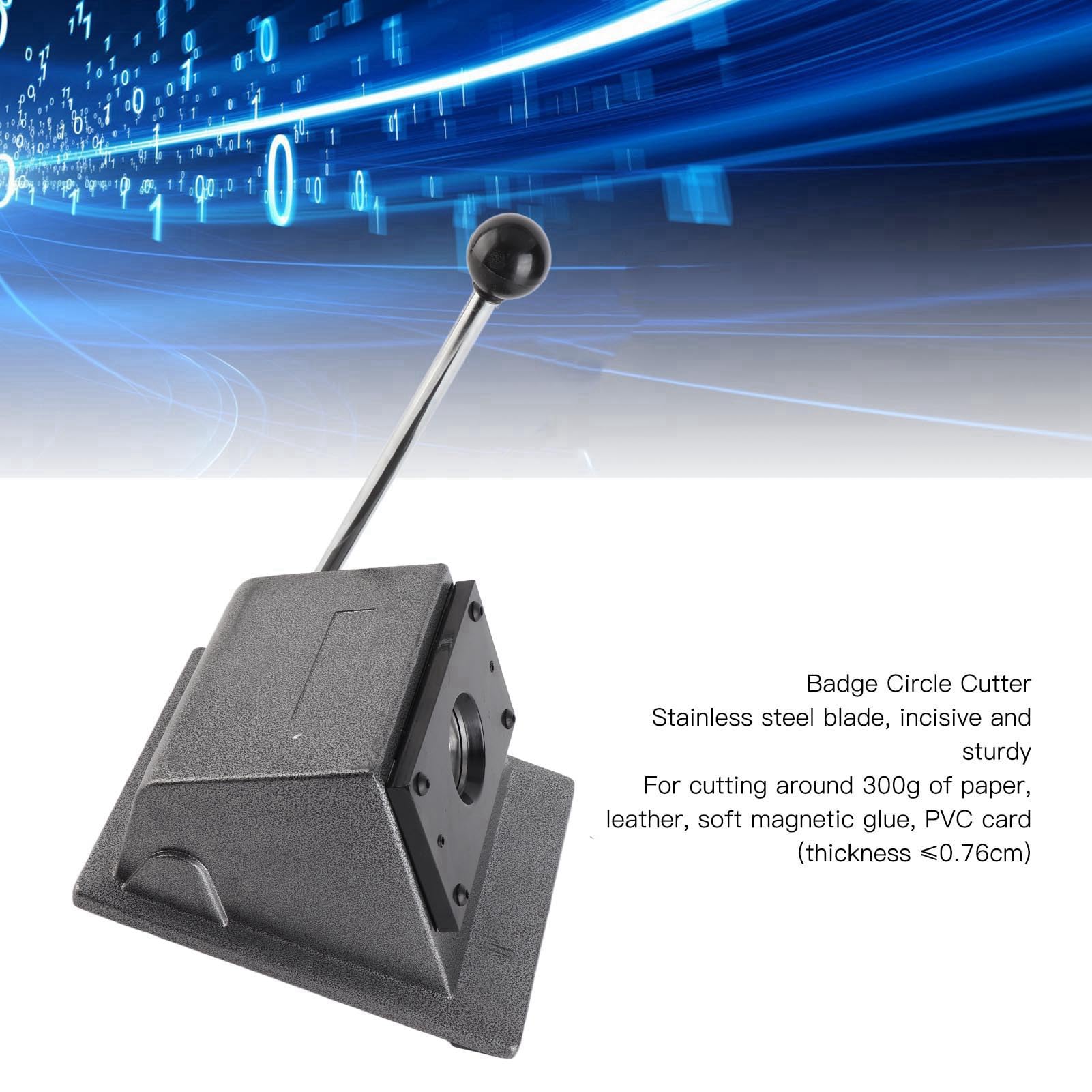 Cortador Perforador Gráfico de Acero Inoxidable de Alta Resistencia para Creación de Insignias Redondas para Manualidades de Papel y Tarjetas de PVC (32mm)