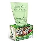 UNNI Compostable Trash Bags, 13 Gallon / 49.2 Liter, 100 Count, Extra Thick 0.9 Mil Tall Kitchen Food Scrap Bin Liners, Certified by BPI, CMA & OK compost HOME, Meets the ASTM D6400 Standard