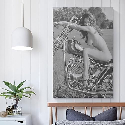 Miniatura 4 de Generic Póster de mujer sexy en motocicleta, cuarto de baño, decoración de pared, lienzo decorativo de pared, decoración de sala de estar, lienzo