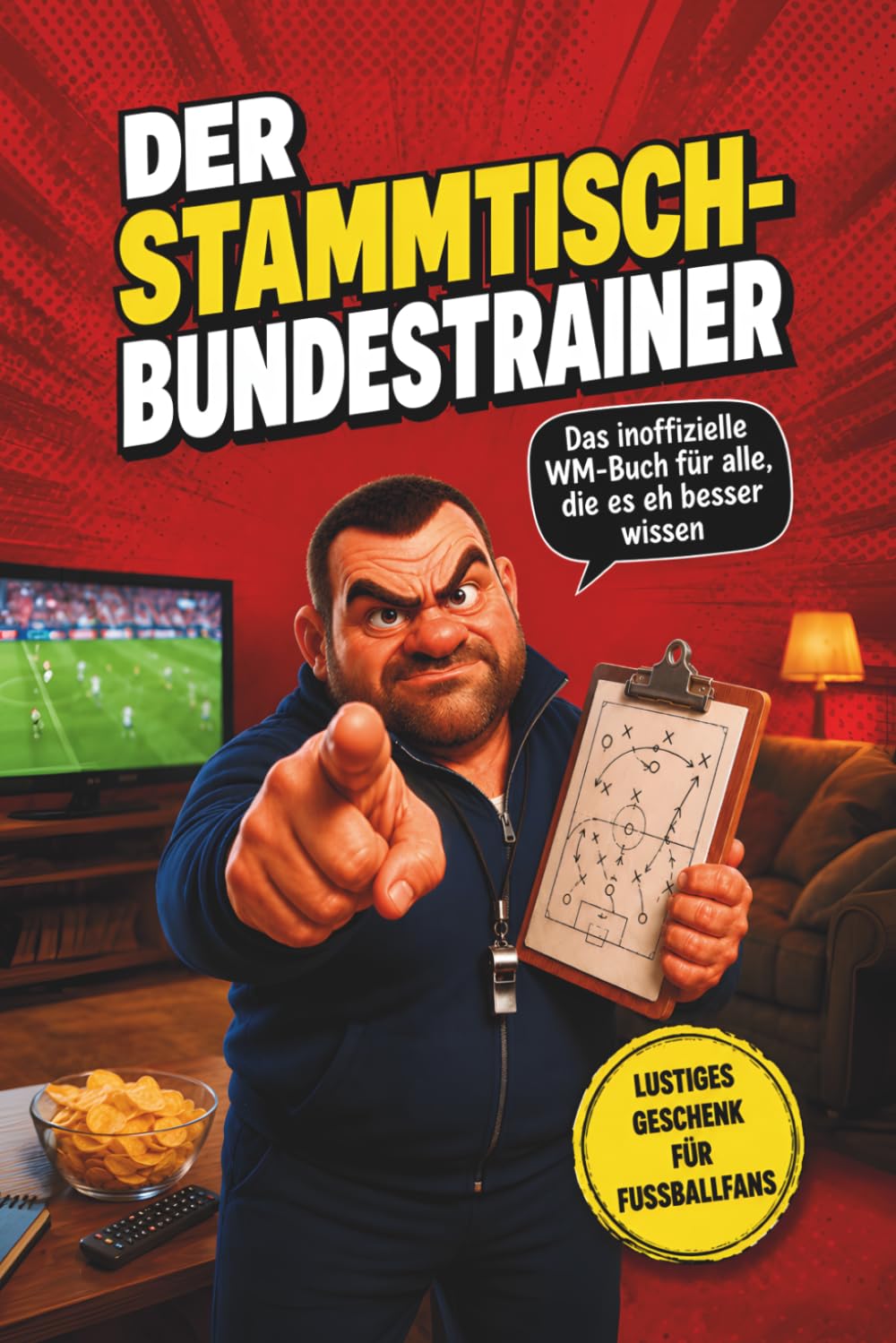 Der Stammtisch-Bundestrainer - Das inoffizielle WM-Buch für alle, die es eh besser wissen: Lustiges Geschenk für Fußballfans mit Aufnahmetest, Lizenz ... die Spiele mit Spielplan und Matchbooks.