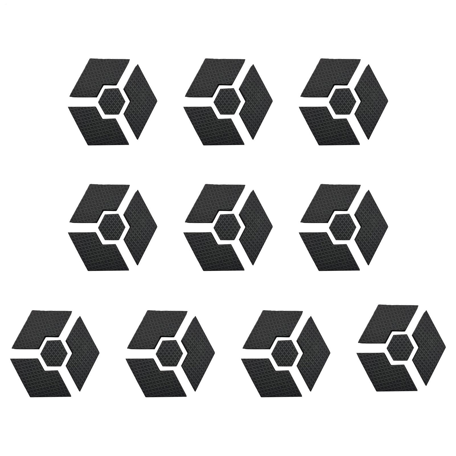 Pieds hexagonaux pour pots de fleurs antidérapants et invisibles | Lot de 10