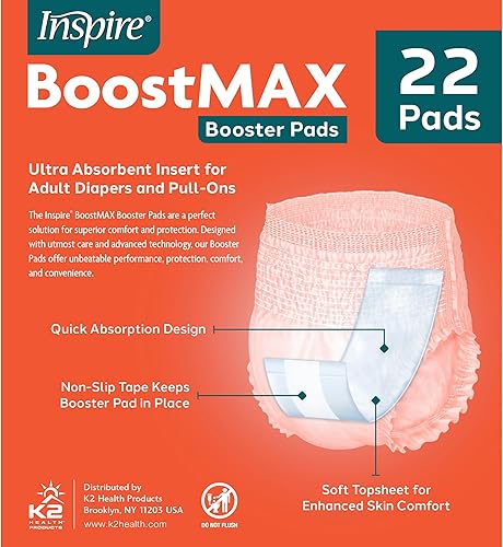 Miniatura 9 de Inspire Incontinence Booster Pads Super Absorbent Absorbs Over 5 Cups!  Incontinence Pad Insert Liner Women and Men  Diaper Pads Inserts for Adult