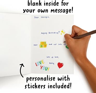 Funny Birthday Card for Men Women Sexy Beast Parody with Patriotic Theme Gifts for Family, Friends, Wife, Husband, Partner, Girlfriend, Boyfriend, Fiance, Besties - with Fun Stickers