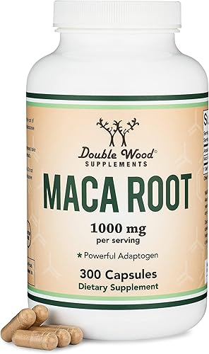 Cápsulas de raíz de maca para mujeres y hombres, 300 unidades (1,000 mg de polvo de maca negra, roja y amarilla por porción) cultivadas en Perú