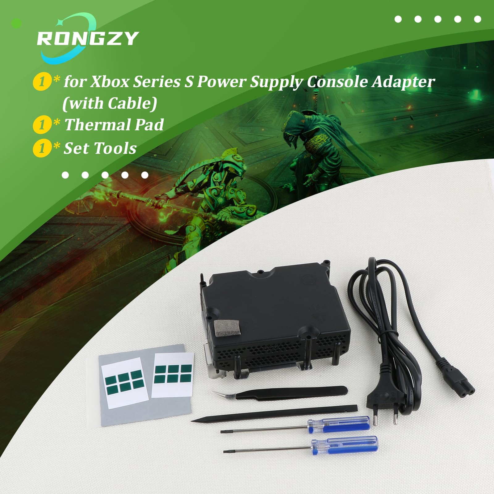 RongZy per Xbox Series S Alimentatore per Series S Alimentatore Interno Sostituire Series S con Strumenti di Riparazione