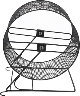 POPETPOP Rodas De Exercício Para Hamster Super Silenciosas Roda De Exercício Para Hamsters Gerbils Ratos Ou Outros Animais Pequenos (S Preto)