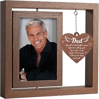 Memorial Picture Frame for Loss of Father - Sympathy Gifts for Loss of Dad, Bereavement Remembrance, Funeral Condolence Gift - Fits 4x6 Photo