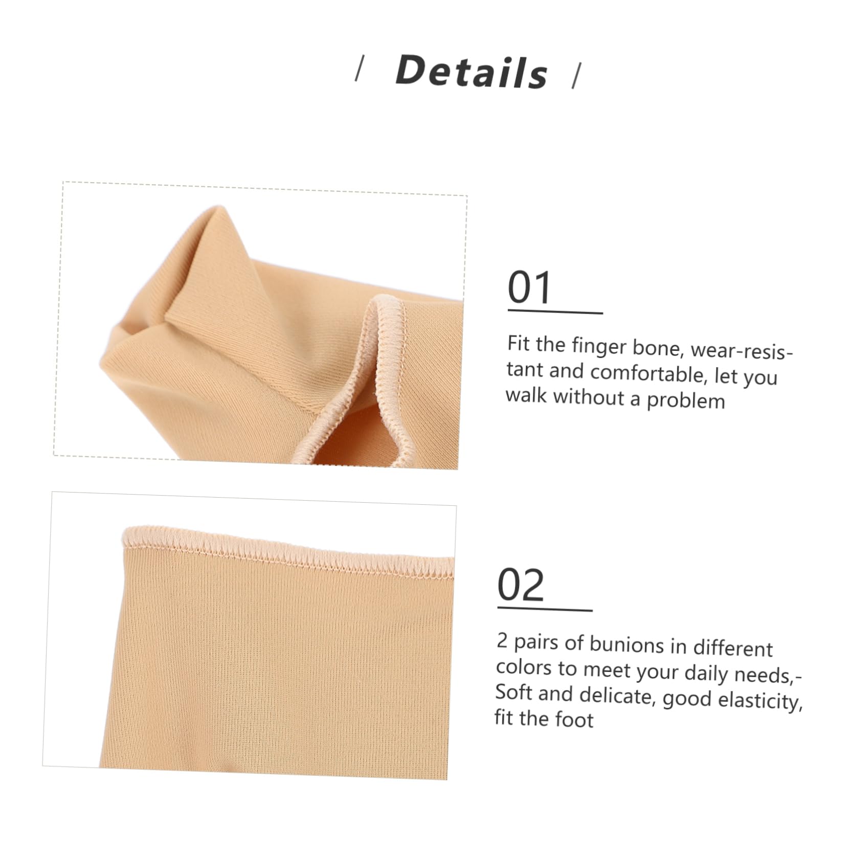 FOMIYES 2 Pack Hallux Separator for Straightener Comfortable Material Small Portable