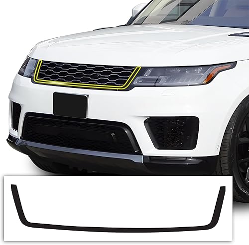 BOGAR TECH DESIGNS Adhesivo de vinilo de repuesto para parachoques delantero de rejilla compatible con Range Rover Sport 2018-2022, negro brillante