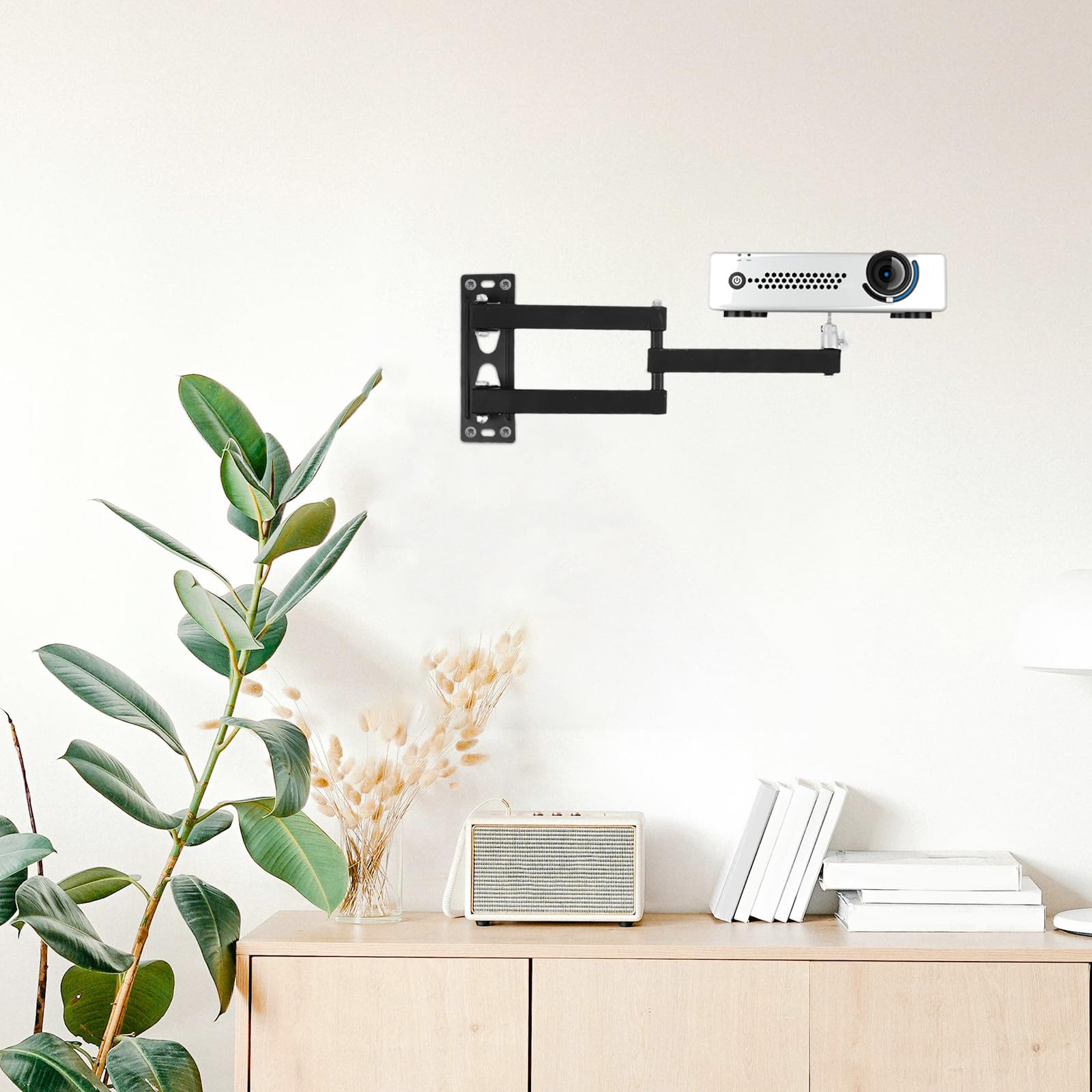 Supporto per Videoproiettore da Parete Regolabile per Camera da Letto
