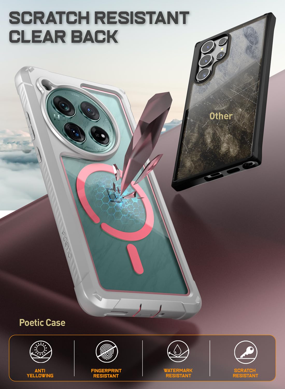 Poetic Guardian Case For OnePlus 12 5G (2024), Built-in Screen