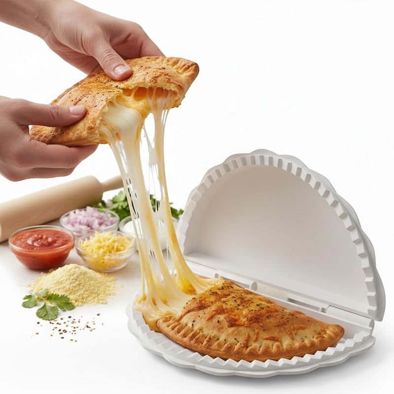 Sellador y rizador de tortillas para envolturas de 10 a 12 pulgadas, prensa manual de burritos y quesadilla de una sola pieza, herramienta para tacos y calzone para freidora de aire, a prueba de fugas, sin BPA, apto para lavavajillas