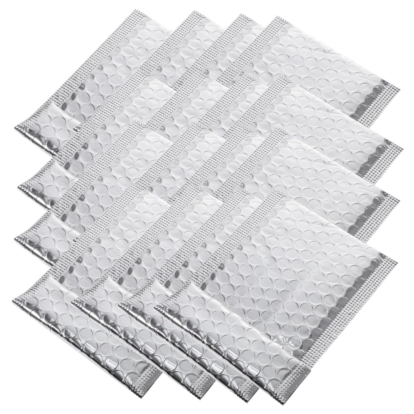 POPETPOP 100 pezzi Buste Imbottite per Spedizioni con Chiusura Autoadesiva Buste Padded con Bolle d Aria in Alluminio Protezione Antigraffio per Telefoni Gioielli ed Elettronica